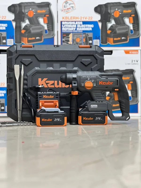 دریل تخریب شارژی 3 کاره (دریل، چکشی و تخریب) زوبر مدل ۴000A_20V اصلی، ویدئو تست پائین صفحه