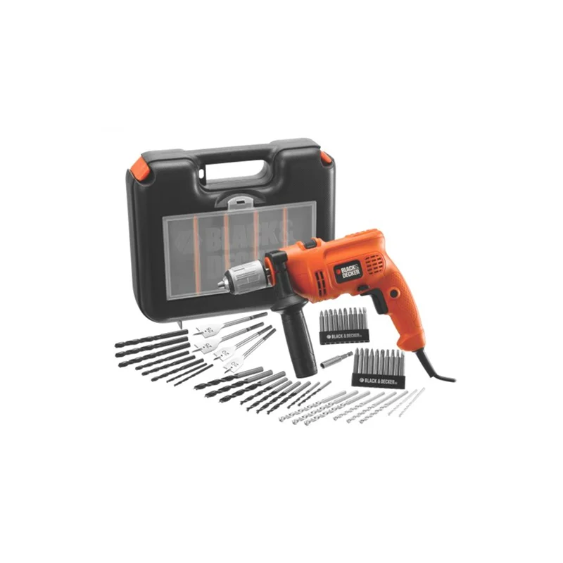 دریل چکشی 500 وات 50 پارچه دیمر دار بلک اند دکر مدل 500W_50P اصلی
