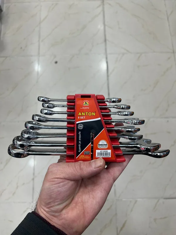 ست آچار 8 پارچه از سایز 8 تا 19 برند آنتون