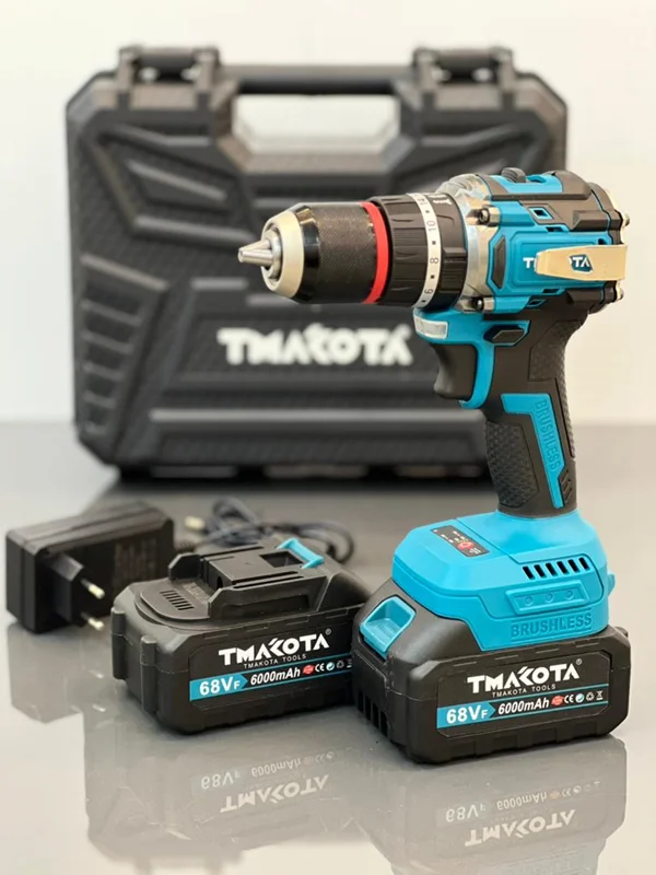 دریل شارژی 3 کاره 68 ولت پشت فلزی ماکوتا مدل 68V_6000A اصلی، ویدئو تست پائین صفحه